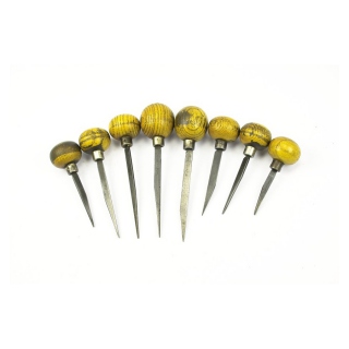 8 Stichel - gebraucht - Set 10
