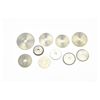 10 x Metallkreiss&auml;geblatt - D 34 bis 58 mm